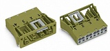 Защелкивающаяся розетка; 4-пол.; Код. B; 4,00 mm²; светло-зеленые