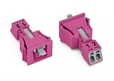 Защелкивающаяся розетка; 2-пол.; Код. B; 1,50 mm²; розовые