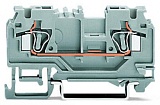 2-проводные проходные клеммы; 4 mm²; с тестовым портом; без контакта для экрана; центральная маркировка; для DIN-рейки 35 x 15 и 35 x 7,5; CAGE CLAMP®; 4,00 mm²; оранжевые