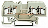 3-проводные проходные клеммы; 2,5 мм²; подходят для исполнений Ex e II; центральная маркировка; для DIN-рейки 35 x 15 и 35 x 7,5; CAGE CLAMP®; 2,50 mm²; светло-серые