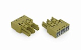 Разъем; 3-пол.; Код. B; 4,00 mm²; светло-зеленые