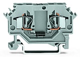 Компонентная клемма; 2-проводн.; с диодом 1N5408; анод слева; для DIN-рейки 35 x 15 и 35 x 7,5; 4 mm²; CAGE CLAMP®; 4,00 mm²; серые