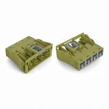 Защелкивающаяся розетка; 4-пол.; Код. B; 4,00 mm²; светло-зеленые