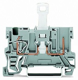 1-проводные/ 1-контактные базовые клеммы с размыкателем; для DIN-рейки 35 x 15 и 35 x 7,5; 4 mm²; CAGE CLAMP®; 4,00 mm²; серые