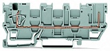 1-проводные/ 1-контактные базовые клеммы с размыкателем; для DIN-рейки 35 x 15 и 35 x 7,5; 4 mm²; CAGE CLAMP®; 4,00 mm²; серые