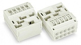 Опора для проводников; с прямым заземляющим контактом; 3-пол.; 2,50 mm²; белые