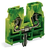 2-проводные клеммы; без кнопок; 2,5 мм²; CAGE CLAMP®; 2,50 mm²; зеленые-желто