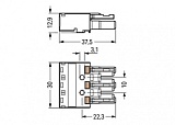 Разъем; 3-пол.; Код. B; 4,00 mm²; светло-зеленые