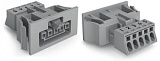 Защелкивающаяся розетка; 5-пол.; Код. B; 1,50 mm²; серые