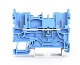 2-контактные базовые клеммы; для DIN-рейки 35 x 15 и 35 x 7,5; синие