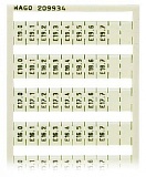 Маркировочная карта WSB; в картах; МАРКИРОВАНО; E200.0, E200.1, ..., E209.6, E209.7 (1 каждого); not stretchable; Вертикальная маркировка; с креплением на защелке; белые