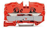 2-проводные проходные клеммы; 16 мм²; подходят для исполнений Ex e II; боковая и центральная маркировка; для DIN-рейки 35 x 15 и 35 x 7,5; Push-in CAGE CLAMP®; 16,00 mm²; оранжевые