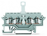 4-проводные клеммы с размыкателем; для DIN-рейки 35 x 15 и 35 x 7,5; 2,5 мм²; CAGE CLAMP®; 2,50 mm²; синие