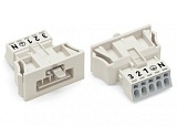 Защелкивающийся штекер; 5-пол.; Код. A; 1,50 mm²; белые