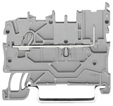 1-проводные / 1-контактные базовые клеммы; для DIN-рейки 35 x 15 и 35 x 7,5; Push-in CAGE CLAMP®; 1,00 mm²; серые