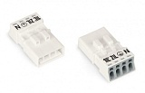 Штекер; 4-пол.; 1,50 mm²; белые