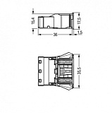 Защелкивающаяся розетка; 3-пол.; Код. B; 4,00 mm²; светло-зеленые