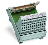 Интерфейсный модуль; Съемный соединитель согл. DIN 41651; 20-пол.; Трехуровневые клеммы PCB; в монтажном держателе; 2,50 mm²