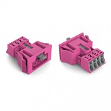 Защелкивающаяся розетка; 4-пол.; Код. B; 1,50 mm²; розовые