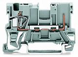 1-проводные / 1-контактные базовые клеммы; для DIN-рейки 35 x 15 и 35 x 7,5; 4 mm²; CAGE CLAMP®; 4,00 mm²; оранжевые