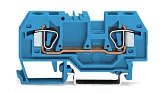 2-проводные проходные клеммы; 3; подходят для исполнений Ex i; центральная маркировка; для DIN-рейки 35 x 15 и 35 x 7,5; CAGE CLAMP®; 6,00 mm²; синие