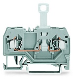 2-проводные клеммы с размыкателем; для DIN-рейки 35 x 15 и 35 x 7,5; 2,5 мм²; CAGE CLAMP®; 2,50 mm²; серые