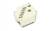 Опора для проводников, крышка; 7-пол.; 2,50 mm²; белые