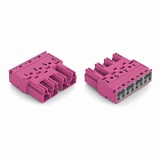 Штекер; 4-пол.; Код. B; 4,00 mm²; розовые