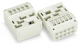 Опора для проводников; с прямым заземляющим контактом; 4-пол.; 2,50 mm²; белые