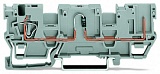 1-пров./1-контактн. компон. несущая клемма; с 2 позициями для перемычки; с диодом 1N4007; анод слева; для DIN-рейки 35 x 15 и 35 x 7,5; 4 mm²; CAGE CLAMP®; 4,00 mm²; серые
