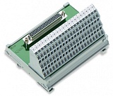 Интерфейсный модуль; HD-Sub-D; Розетка; 62-пол.; Трехуровневые клеммы PCB; в монтажном держателе; с экранированным соединением; 2,50 mm²