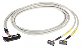 Кабель системы; для Omron CJ1W; 2 x 16 дискретных входов; Длина: 1 м; Поперечное сечение проводника 0,14 мм²