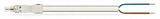 pre-assembled connecting cable; Eca; Socket/open-ended; 2-pole; Cod. A; H05Z1Z1-F 2 x 1,50 mm²; 4m; 1,50 mm²; white