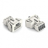 Защелкивающаяся розетка; 4-пол.; Код. A; 1,50 mm²; белые