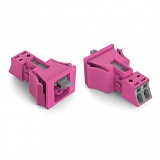 Защелкивающаяся розетка; 2-пол.; Код. B; 1,50 mm²; розовые