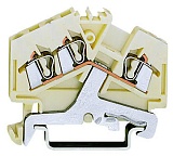 3-проводные экранированные клеммы; 2,5 мм²; центральная маркировка; для DIN-рейки 35 x 15 и 35 x 7,5; CAGE CLAMP®; 2,50 mm²; белые