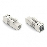 Штекер; 2-пол.; 1,50 mm²; белые