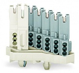 Розетка; с прямым заземляющим контактом; 5-пол.; 1,00 mm²; белые