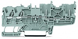 2-проводные / 2-контактные базовые клеммы; 2,5 мм²; подходят для применений класса Ex i nA; для DIN-рейки 35 x 15 и 35 x 7,5; Push-in CAGE CLAMP®; 2,50 mm²; серые