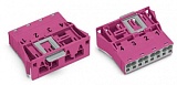 Защелкивающийся штекер; 4-пол.; Код. B; 4,00 mm²; розовые