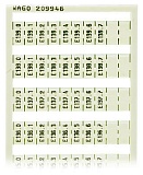 Маркировочная карта WSB; в картах; МАРКИРОВАНО; E130.0, E130.1, ..., E139.6, E139.7 (1 каждого); not stretchable; Вертикальная маркировка; с креплением на защелке; белые