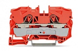 2-проводные проходные клеммы; 10 мм²; подходят для исполнений Ex e II; боковая и центральная маркировка; для DIN-рейки 35 x 15 и 35 x 7,5; Push-in CAGE CLAMP®; 10,00 mm²; оранжевые