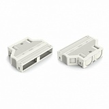 Корпус разгрузки натяжения; 6-пол.; для 2 кабелей; 8,5 – 13,5 мм; 55 mm; белые