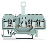 3-проводные клеммы с размыкателем; для DIN-рейки 35 x 15 и 35 x 7,5; 2,5 мм²; CAGE CLAMP®; 2,50 mm²; серые