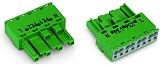 Разъем; 4-пол.; Код. Q; 4,00 mm²; зеленые
