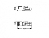 Разъем; 2-пол.; Код. B; 1,50 mm²; розовые