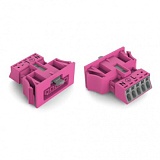 Защелкивающаяся розетка; 5-пол.; Код. B; 1,50 mm²; розовые
