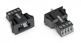 Защелкивающийся штекер; 4-пол.; Код. A; 1,50 mm²; черные