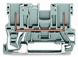 2-контактные базовые клеммы; для DIN-рейки 35 x 15 и 35 x 7,5; серые