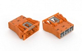 Защелкивающаяся розетка; 3-пол.; Код. R; 4,00 mm²; оранжевые